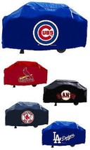 MLB 68 Inch Vinyl Economy Gas or Charcoal Grill Cover -Select- Team Below - £23.44 GBP+