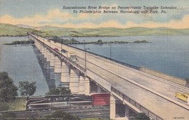 Susquehanna River Bridge Pennsylvania PA Turnpike Harrisburg York Postca... - $2.99