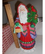Designed &amp; Sculpted By Jaimy Santa 12” Music Box Detailed Christmas Pott... - £11.76 GBP