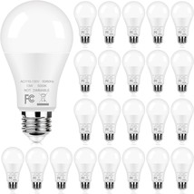 24-Pack A19 Led Light Bulbs, 13W 5000K Daylight White Bulbs, 100W Equiva... - $51.92