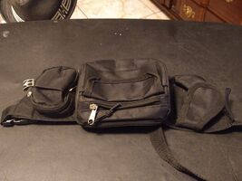 Eastpack Hip Sling Fanny Pack Bag Black 3 Section RARE Vintage - $23.69 CAD