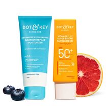 DOT &amp; KEY Barrier Repair Moisturizer 100g+Vitamin C+E Bright Sunscreen 50g - $27.99