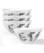 4 Disney Soup Bowl’s Goofy By Zrike Brands- Porcelain Sketchbook Cereal New - €33,71 EUR