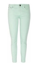 J Crew Toothpick Jeans Women&#39;s Size 31 Ankle Mint Seafoam Light Green NE... - $28.51