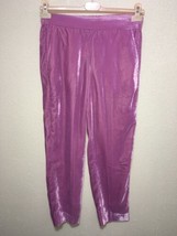 J. Crew mercantile pants Draped Velvet Pull-On Pink sz us 6 new - £47.01 GBP