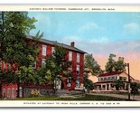 Walker Tavern Brooklyn Michigan MI UNP Linen Postcard W22 - $3.91