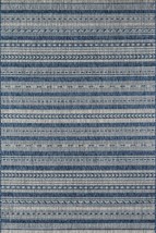 Novogratz By Momeni Villa Collection Tuscany Indoor Outdoor Blue Area Rug, 3&#39;3&quot; - £34.52 GBP