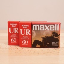 Maxell Normal Bias UR Audio Cassette 60 Minutes 2X NEW and SEALED - £6.60 GBP