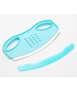 Kuhn Rikon XL Mezzaluna Knife &amp; Grater with Sheath K51500 NEW AQUA - $547.51 MXN