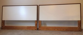 Vintage MCM Pair of Florence Knoll Walnut/White Laminate Twin Headboards - £1,403.91 GBP