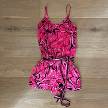 Lilly Pulitzer Deanna Hop Pink Tropical Floral Romper XXS - $39.99