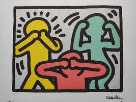 Keith HARING Signed - Look! - Certificate  - $59.00