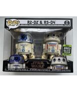 Funko Pop! R2-D2 &amp; R5-D4 2-Pack Set from 2023 Galactic Convention Exclusive - $400.00 MXN