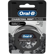 ORAL B ~ Charcoal Mint Floss ~ Plaque Removal ~ Burst Of Mint Flavor - £4.69 GBP