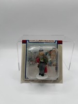 Vintage LEMAX Porcelain Figurine Man Carrying Bags  - £10.78 GBP