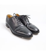 Peal Co Brooks Brothers Men Sz 10 D Black Cap Toe Brogue Oxfords Alfred ... - $71.20