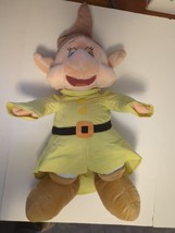 Disney Store Large 25” Dopey Snow White &amp; the 7 DWARFS Plush Jumbo Large Doll - £15.96 GBP