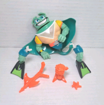 Ray Fillet 1990 Playmates Teenage Mutant Ninja Turtles TMNT Vtg Complete Damaged - £9.04 GBP