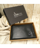 Sara One Black Faux Leather Small Multi-Fold Wallet Business Cardholder EUC - $14.89 CAD