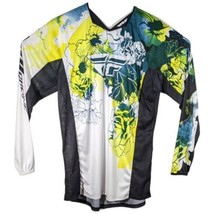 Fly Racing Motocross Shirt Jersey Kinetic White Black Womens XXL 2XL MX BMX - £28.77 GBP