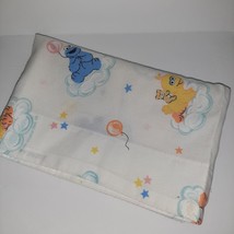 Adorable Child&#39;s Sesame Street Pillow Case  22x17&quot; Cookie Monster Big Bird VTG - £7.91 GBP