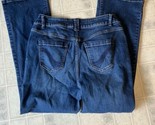 Lane Bryant Jeans Pants Size 16 Petite Blue Slim Boot Genius fit Dark Wash - $40.42