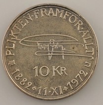 1972 Sweden 10 Kroner (UNC) Uncirculated Details - $33.26