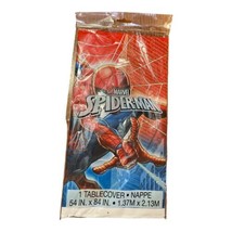 Spider-Man Plastic Table Cover Cloth Birthday Party Supplies 54”x84” New - $10.00