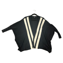 Alfani Womens Black Striped Open Front Dolman Sleeve Cardigan Sweater Si... - £12.63 GBP