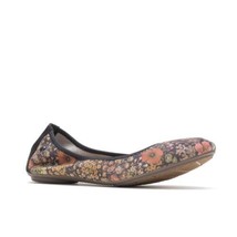 Hush Puppies Womens Chaste Ballet Flats Size 6 Color Black Floral Suede - £78.60 GBP