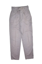 Gap Military Pants Womens 14 Grey Cotton Twill Button Fly Belted Pleated... - £19.36 GBP