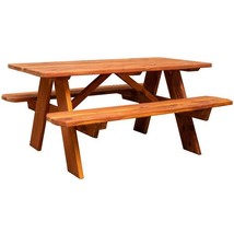 CHILDREN&#39;S PICNIC TABLE &amp; BENCHES - Amish Red Cedar Outdoor Furniture - £512.80 GBP