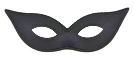 Morris Costumes Harlequin Mask Satin Black - £48.79 GBP