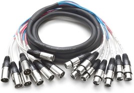 Seismic Audio Speakers 8 Channel Xlr Snake Cables, Pro Audio Snake Cable... - £64.28 GBP