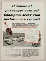 1955 Print Ad Darlington 500-Mile Stock Car Race Champion Spark Plugs - £12.07 GBP