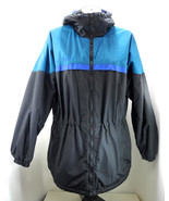 Columbia Sportswear Black/Teal Nylon Zip Front Hooded Coat - Women&#39;s Size M - $306.53 MXN