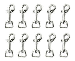 Lot Of (10) 5/8" x 2-1/2" Nickel Plated Heavy Duty Swivel Square Eye Bol... - $19.79