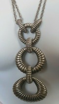 Vintage Metal Necklace and Earring Set 1965 -Pat. No. 3,176,475 - £74.07 GBP