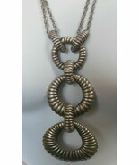 Vintage Metal Necklace and Earring Set 1965 -Pat. No. 3,176,475 - $130.48 CAD