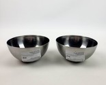 (Lot Of 2) IKEA BLANDA BLANK Small Serving bowl 5&quot; Stainless Steel New - $18.56