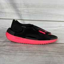 Nike Sunray Adjust 5 Size 11C Youth Sandals Black Racer Pink #DB9562-002 - £10.21 GBP