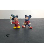 Vintage Mickey Mouse Figure Fantasia And Football Player Lot - $66.86 MXN