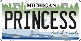 Princess Michigan Metal Novelty License Plate LP-6117 - £14.65 GBP