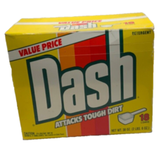 Vintage Dash Detergent Attacks Tough Dirt 38 oz - $998.16 MXN