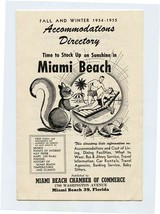 Summer Winter 1954 1955 Miami Beach Accommodations Directory Booklet  - £22.10 GBP