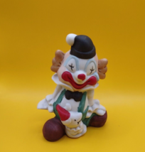 Vintage Artmark Happy Clown Figurines Retro Ceramic 4.5&quot; - £10.31 GBP