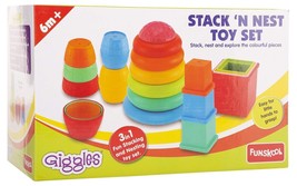 Stack N Nest Toy , Multicolour 3 in 1 gift set, Develops motor skills , 6 month - £39.56 GBP