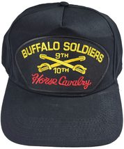 Buffalo Soldiers Horse Cavalry 9TH and 10TH Cavalry Veteran HAT - Black - Vetera - £13.64 GBP
