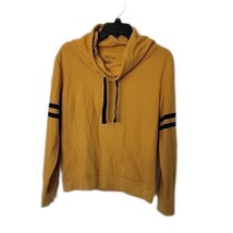 On Fire Pullover Sweatshirt ~ Sz L ~ Dark Yellow ~ Long Sleeve - £13.62 GBP