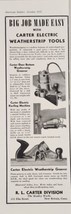 1937 Print Ad Carter Electric Weatherstrip Tools RL Carter New Britain,CT - £13.34 GBP